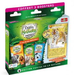 JEU DÉFIS NATURE PROTECT - COFFRET 3 BOOSTERS : TIGRE (FR)